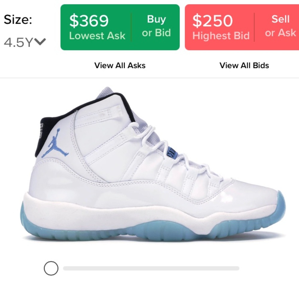 🔺SOLD🔺 Jordan 11 Legend Blue 4.5Y - Picture 6 of 7